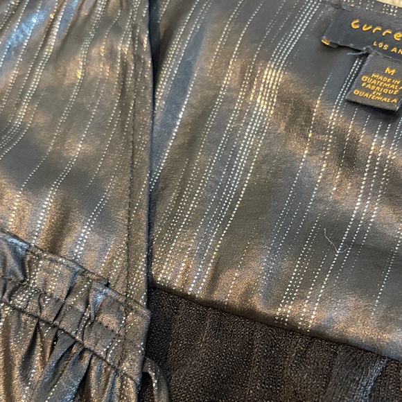 Current Air Shiny Black Leather Jacket - Picture 3 of 4